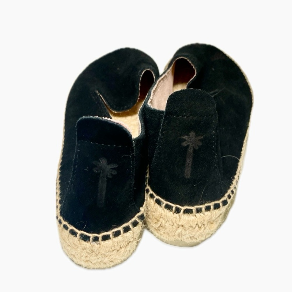 Manebi Suede Hamptons Black Espadrille Women Shoes Size 10/ EU 40 - Picture 5 of 11